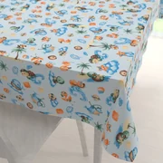 Biante Detský bavlnený obdĺžnikový obrus Sandra SA-535 Morské zvieratká na svetlo modrom 50x100 cm