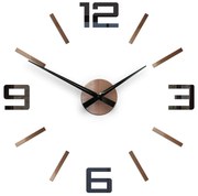 3D nalepovacie hodiny Reden čierno-medené