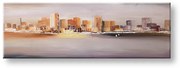 Maľovaný obraz na stenu MESTO 120x40 cm