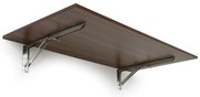 Sklápací stôl na stenu, 120x60 cm, nosnosť 30 kg, orech