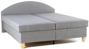 Manželská posteľ Ája na nôžkach, šedá (č.144/buk)