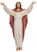 Vzkriesený Kristus drevená socha