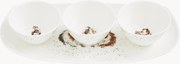 Servírovacia'súprava z jemného kostného porcelánu Guinea Pigs, 4 ks