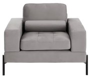 Svetlosivé kreslo Versailles – Ropez