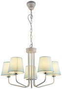 Candellux Modrý závesný luster York Ledea pre žiarovku 5x E14 50205093