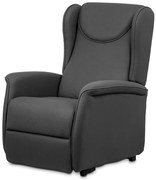 Autronic BONTEC Polohovacie kreslo, elektrické káblové ovládanie, šedá, látka, TV-1192 GREY2 Farba: Šedá