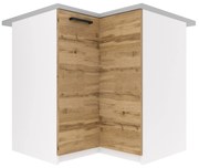 Kuchynská skrinka Belini spodná rohová 90 cm dub wotan s pracovnou doskou TOR SNP90/2/WT/DW/0/B1