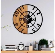 Nástenné hodiny pr. 56 cm 1xAA drevo/kov