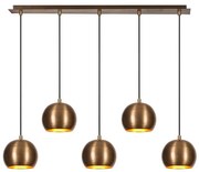 Luster na lanku SIVANI 5xE27/100W/230V