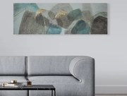 Ručne maľovaný obraz Abstrakce I 150x50 cm, 3D štruktúra%