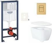 Závesný wc set do ľahkých stien / predstenová montáž GROHE Essence SIKOGRSESSCGN0, 1 ks
