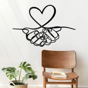 DUBLEZ | Drevená dekorácia na stenu - Srdce v rukách