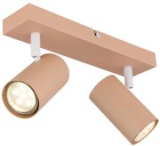 Globo 57911-2P - Bodové svietidlo ROBBY 2xGU10/25W/230V oranžová