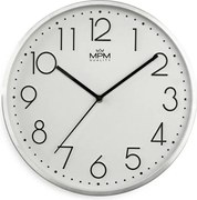 Kovové hodiny biele MPM Metallic Elegance ∅ 300 × 40 mm