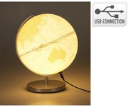 Glóbus so svetlom 31 cm, biela, 26 x 31 x 25 cm