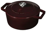 Berlinger Haus Liatinový hrniec s pokrievou Burgundy Line, 24 cm