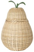 Ferm Living Prútený kôš s vekom Pear