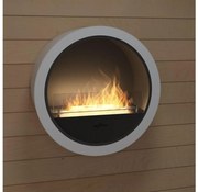 InFire - Nástenný BIO krb pr. 70 cm biela