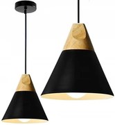 Toolight Toolight, závesná lampa 1xE27 Scandi A, čierna-hnedá, OSW-00146