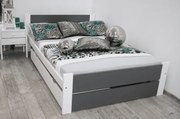 Posteľ LEA s matracom a roštom | 90 x 200 cm Farba: Sivá
