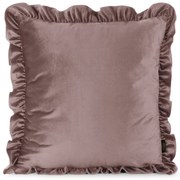 DEKORAČNÁ OBLIEČKA NA VANKÚŠ BRENDA 45X45 CM PUDROVÁ