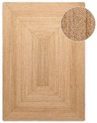 Obojstranný/ručne tkaný jutový koberec v prírodnej farbe 120x180 cm Sharmila Natural Brown – Hanse Home