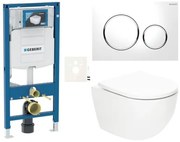 Závesný wc set SAT Fusion do ľahkých stien / predstenové vírové splachovanie SIKOGSTORFUS20