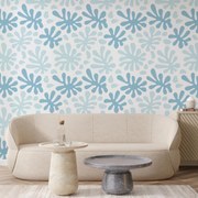 Fototapeta - Modrý kráľovský vzor (147x102 cm)