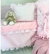 Set do kočíka béžový – deka a vankúšik, obojstranný dizajn 100% bavlna a hebká minky, pohodlie pre bábätko