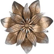Nástenná kovová dekorácia Kvetina II, pr. 35 cm