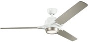Kichler KLF-ZEUS-60-WHT-LED Stmievateľný stropný ventilátor ZEUS LED/10W/230V +DO