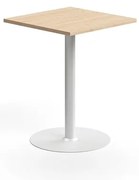 Barový stôl VERTICUS, 700x700x900 mm, dub/biela