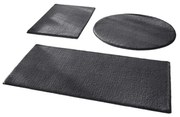 Tmavosivé kúpeľňové predložky v súprave 3 ks 50x90 cm – Mila Home