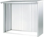Zadná stena pre prístrešok na drevo Biohort Woodstocku 150 strieborná