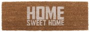 Rohožka s bielym nápisom PT LIVING Home Sweet Coir, 75 × 26 cm