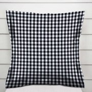 Biante Bavlnená obliečka na vankúš s lemom Olivia OL-015 Čierno-biela kocka malá 40 x 60 cm