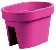 Truhlík na zábradlie Lofly Railing fuchsiová, 40 c, 40 cm