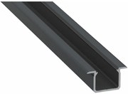 Led-Labs LED profil LUMINES typ U čierny elox 2,02m