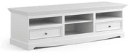 PROXIMA.store - Rustikálny veľký TV stolík - BELLUNO ELEGANT FARBA: biela