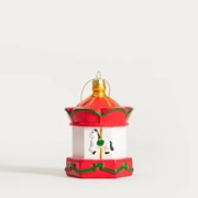 Závesná vianočná dekorácia EVI RED kolotoč 753749