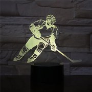 3Dmix 3DL-CRK038 – 3D LED nočná lampa - Hokejista (Crack základňa)
