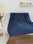 Detská deka do postieľky mikroplyš Exclusive 80 × 100 cm – Laura námornícka modrá