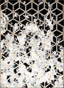 Kusový koberec Allure 1966 black/gold, 80x150, žltá, kancelária, Dywany Łuszczów