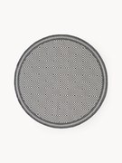 Okrúhly exteriérový obojstranný koberec's diamantovým vzorom Reddy