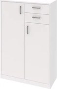 Vysoká kombinovaná komoda Mega 58, biela%