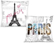 Obliečka na vankúš dekoračná Paris 40x40cm TiaHome