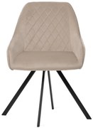 Otočná jedálenská stolička LAURENT béžová 847375