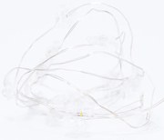 DECOLED LED světelný řetěz na baterie s vločkami, teple bílá, 20 diod, 2,3 m