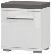 Skrinka na topánky Piano lakovaná K1 Biely Lesk