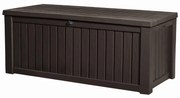 Tmavohnedý záhradný úložný box – Keter